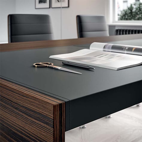 bureau noir avec effet bois en tunisie