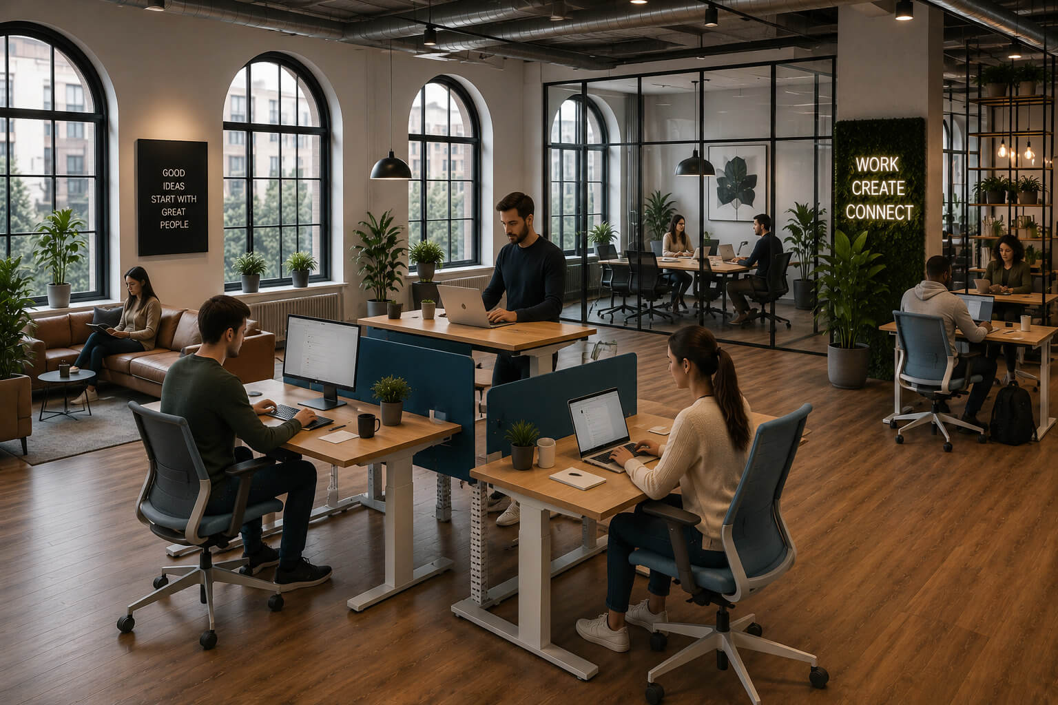mobilier idéal pour chaque zone de coworking space