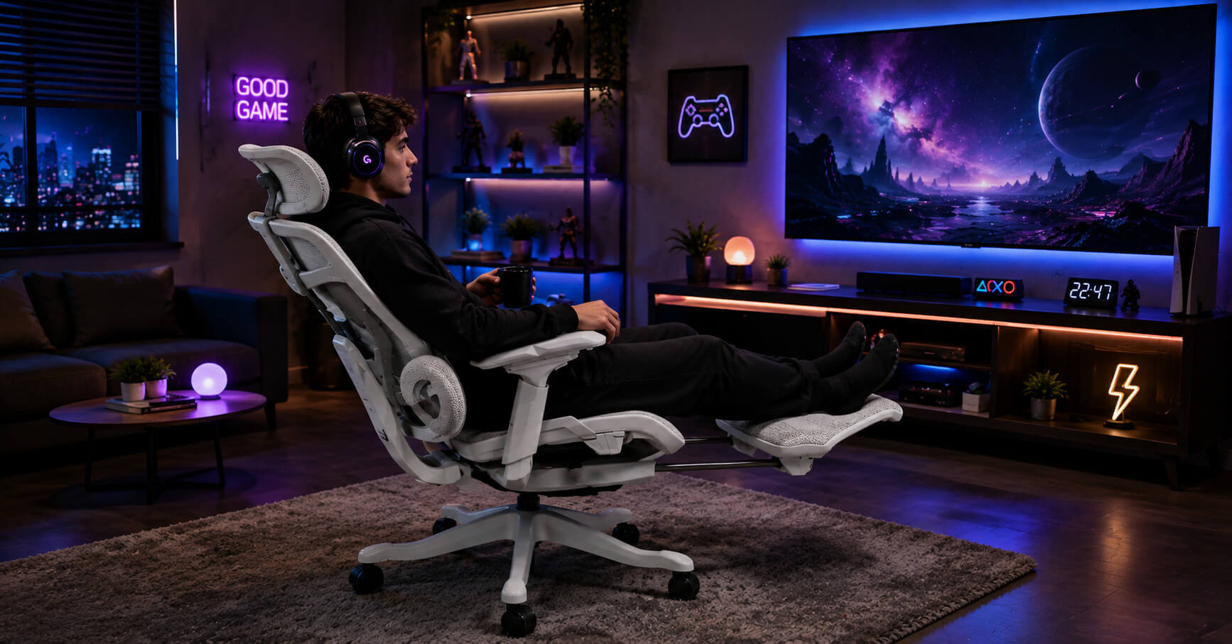 modèles de chaises gaming avec repose-pied en tunisie