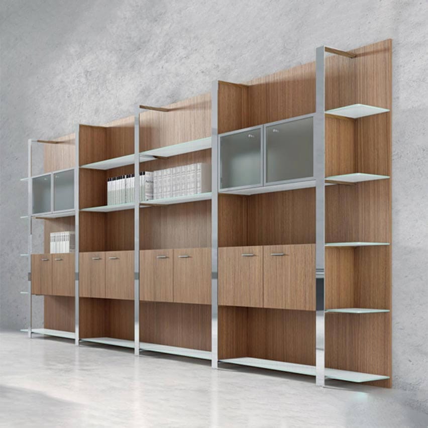 BOISERIE : une bibliothèque de bureau élégante et structurée